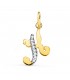 Colgante Inicial K Oro Amarillo 18 K 15mm - Colgantes y collares con iniciales, joyas personalizadas