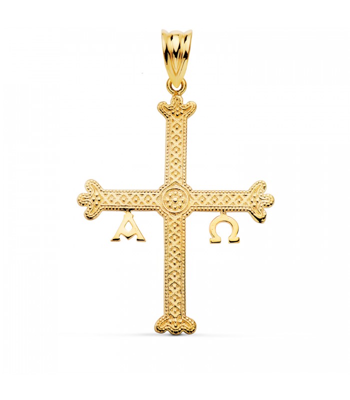 Croix Covadonga Or jaune 18K 37mm - croix de la victoire - croix asturienne - symbole des Asturies