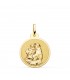Medalla San Antonio Oro 18K 20mm Brillo - medalla religiosa católica - joya personalizada