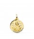 Medaglia Madonna del Carmine 18kt 18mm rigata