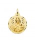 Medaglia Madonna del Carmine oro 18kt 26mm intagliata