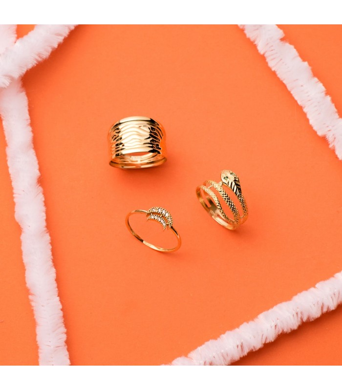 Bague Meraki Lune Or 18K