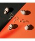 Orecchini a cerchio con pendenti Serpenti oro 18kt