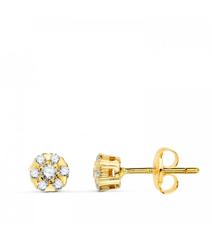Boucles d'oreilles Diamants Lyanna 0.254 Ct Or 18K. Puces d'oreilles pour femme.