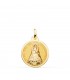 Virgen Nuestra Señora de Covadonga Patrona Asturias Bisel Oro 18 kilates 18mm
