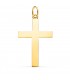 Cruz de Oro 18K 38mm Rectangular Brillo - crucifijo de oro para hombre - Comprar online una cruz colgante.