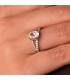 Solitario donna oro bianco 18kt Winterhur