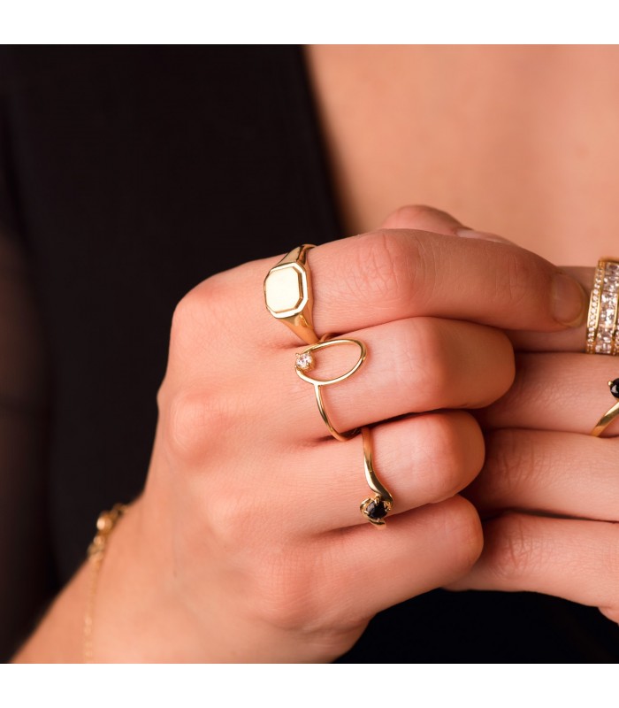Anello Meraki Oro 18kt Ovale