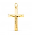 Croix du Christ en or 18K 38mm Rectangulaire brillant