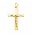 Croix du Christ en or 18K 38mm Rectangulaire brillant
