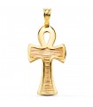Croix de vie Or Jaune 18K 34 mm