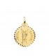 Médaille Saint Raphaël Or 18K 20mm Strié