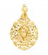 Medaglia Madonna Macarena cornice oro 18kt 40mm
