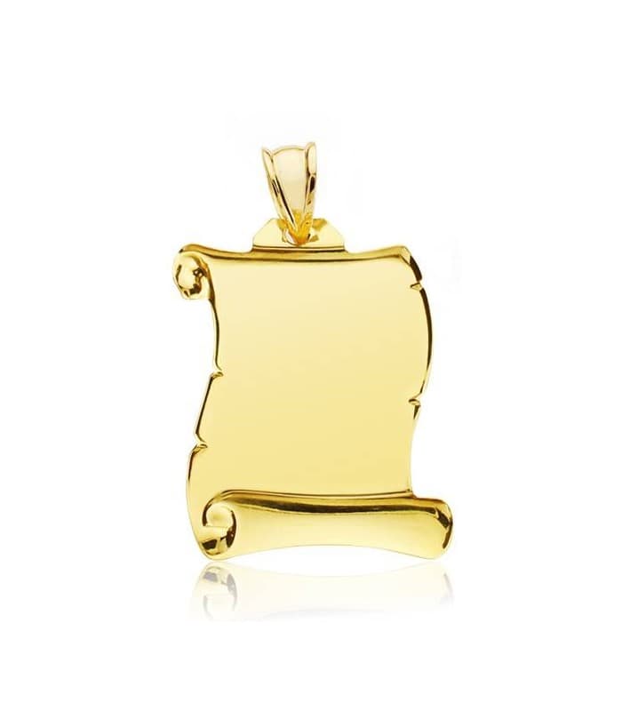 Pergamena satinatura diagonale oro giallo 18kt 26mm