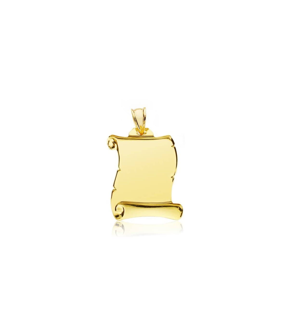 Pergamena satinatura diagonale oro giallo 18kt 26mm