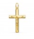 Croce Cristiana Gesù oro 18kt massiccia 38mm | Gioielli religiosi, acquista online
