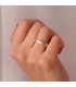 Fede nuziale classica. Anello di matrimonio oro giallo 9 carati.