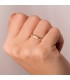 Anillo boda mujer oro amarillo. Alianza matrimonio con grabado incluido.
