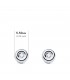 Pendientes dormilonas con diamantes para mujer. Medida 5.5 mm.