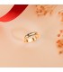 Alianza de boda para novio con grabado gratuito. Anillo media caña oro amarillo.