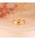 Anillo de oro con grabado gratis. Alianza de boda media caña. Compra online.