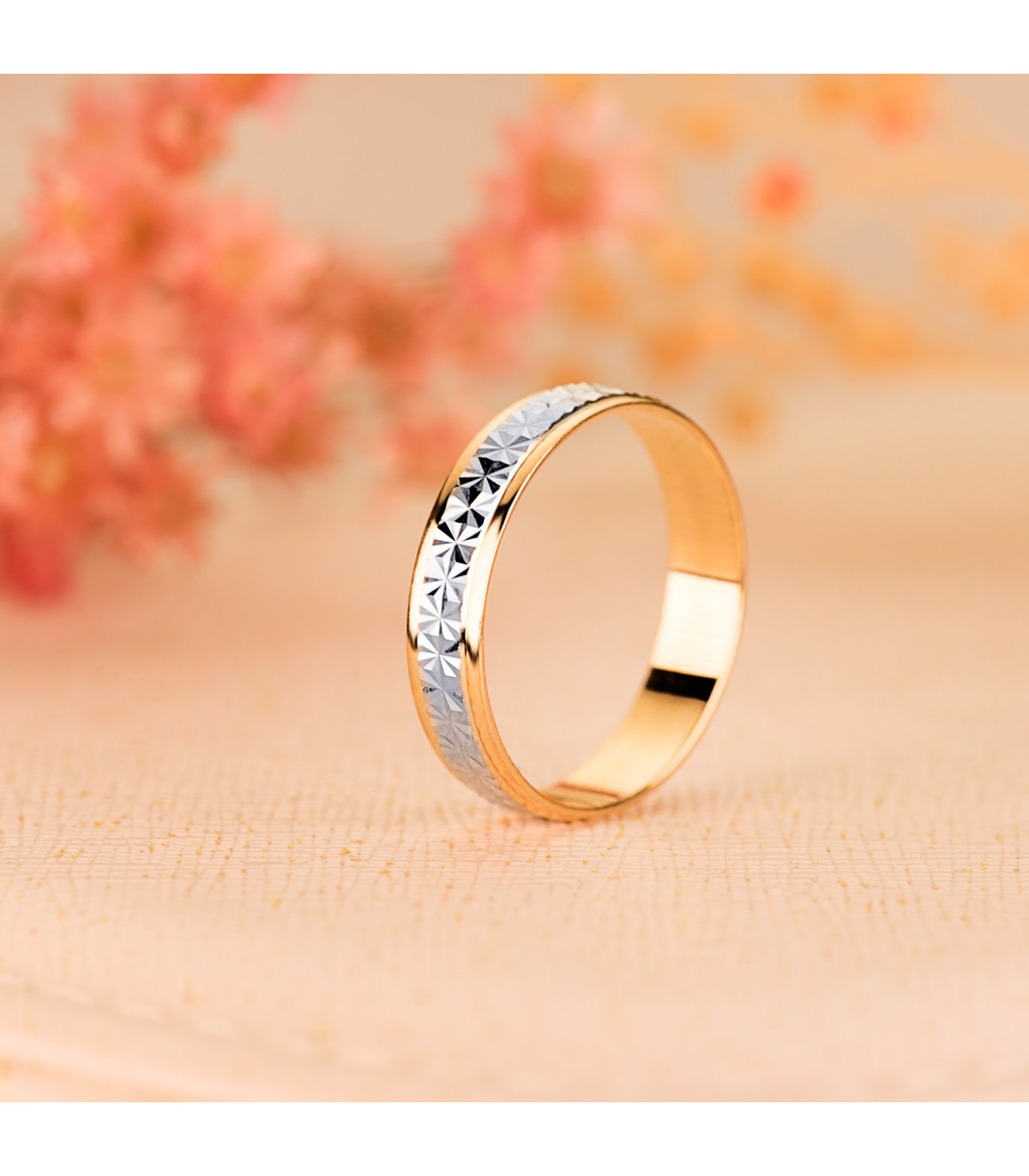 Alliance femme pour mariage 4mm. Bague mariage or 18K. Alda Joyeros.