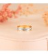 Bague femme pour mariage Atrani. Alliance or bicolore 750/1000. Bijoux en ligne.