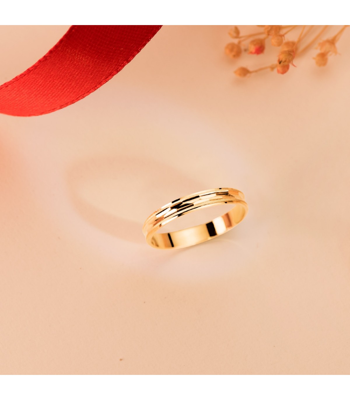 Fedi nuziali donne. Anello di matrimonio Bari 750/1000. Alda Joyeros.