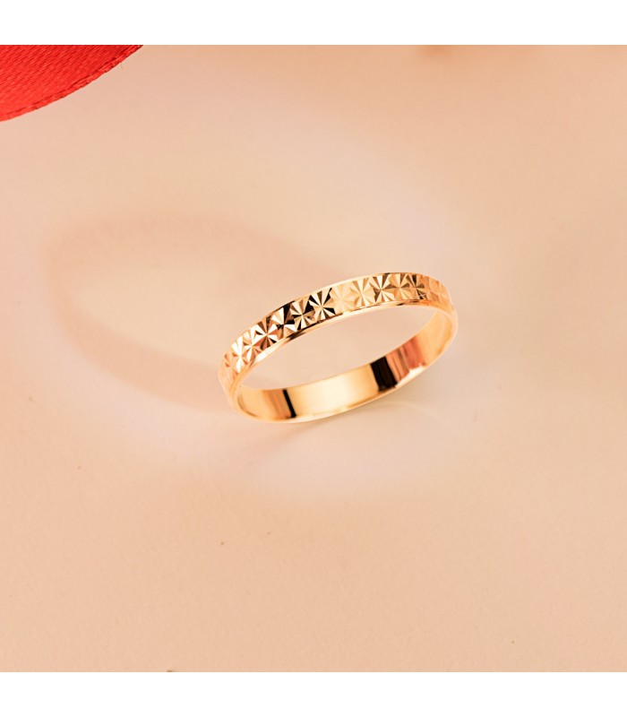 Bague pour mariage or jaune. Alliance or 18 carats. Bijoux en ligne, Alda Joyeros.