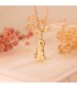 Medaglia sagoma Madonna degli Abbandonati 18 Kt 22 mm