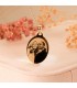 Pendente Ovale lucido oro 18kt 26mm