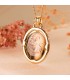 Medaglia da incidere ovale lucida oro 18kt 29mm