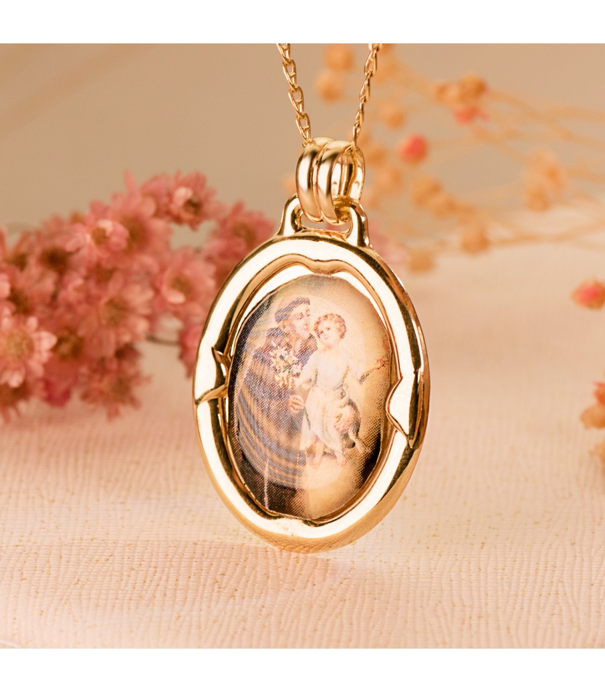 Medaglia da incidere ovale lucida oro 18kt 29mm