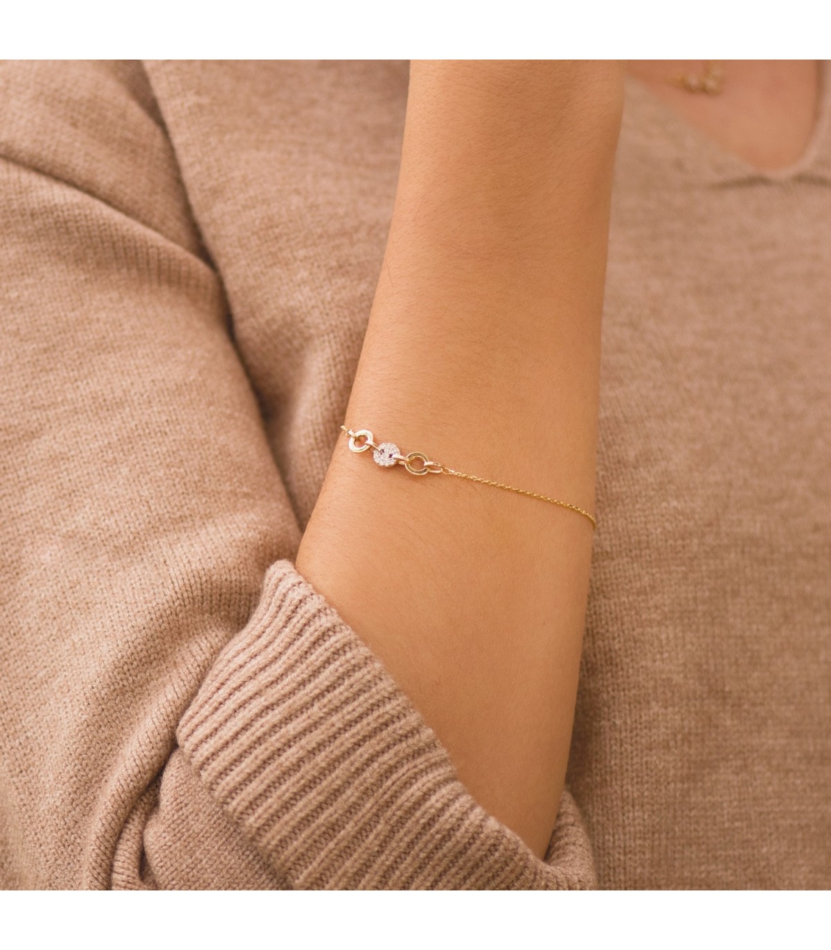 Pulsera Mujer Luxor Oro Bicolor 18K - Pulseras para mujer de Alda Joyeros, joyería online.