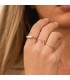 Anillo abierto Oro 18K Manos de Fátima - sortijas de mujer, anillos de oro, amuleto de la suerte