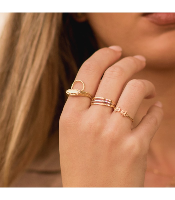 Bague ouverte Or 18K Mains de Fatma
