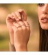 Anillo Meraki Oro Bicolor 18K Círculo - sortijas de mujer