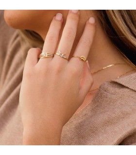 Bague Meraki Lune Or 18K