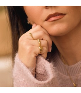 sello de oro para mujer
