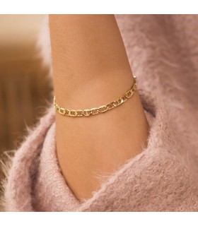 Bracelet Chaîne Marine Or 18K 20cm 5mm