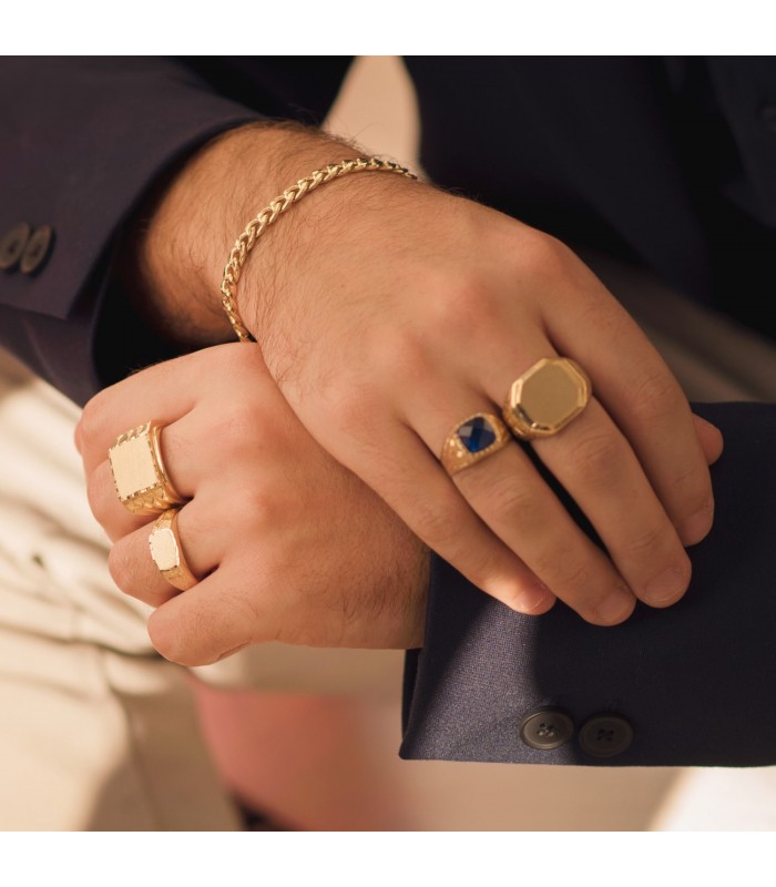 sello de oro para hombre