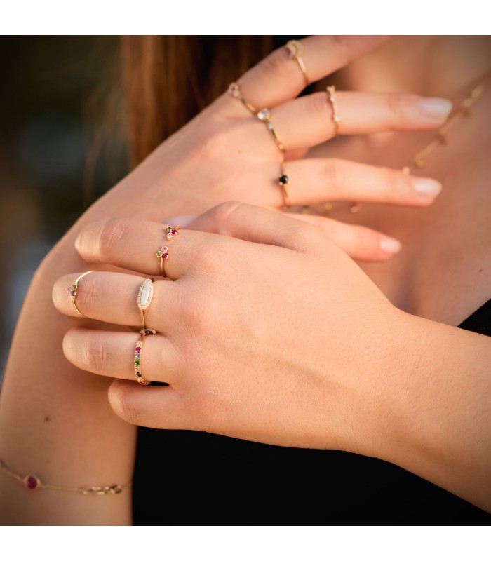 anillo de oro para mujer