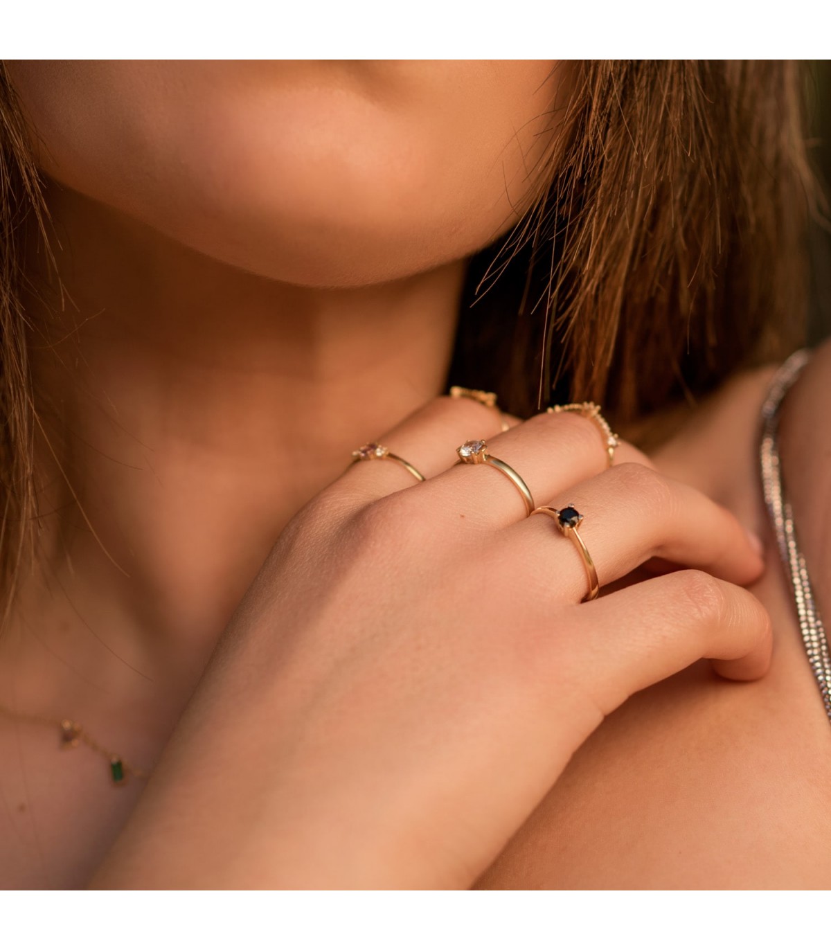 Solitario donna oro giallo 18kt Neptune - Anelli di fidanzamento ALDA