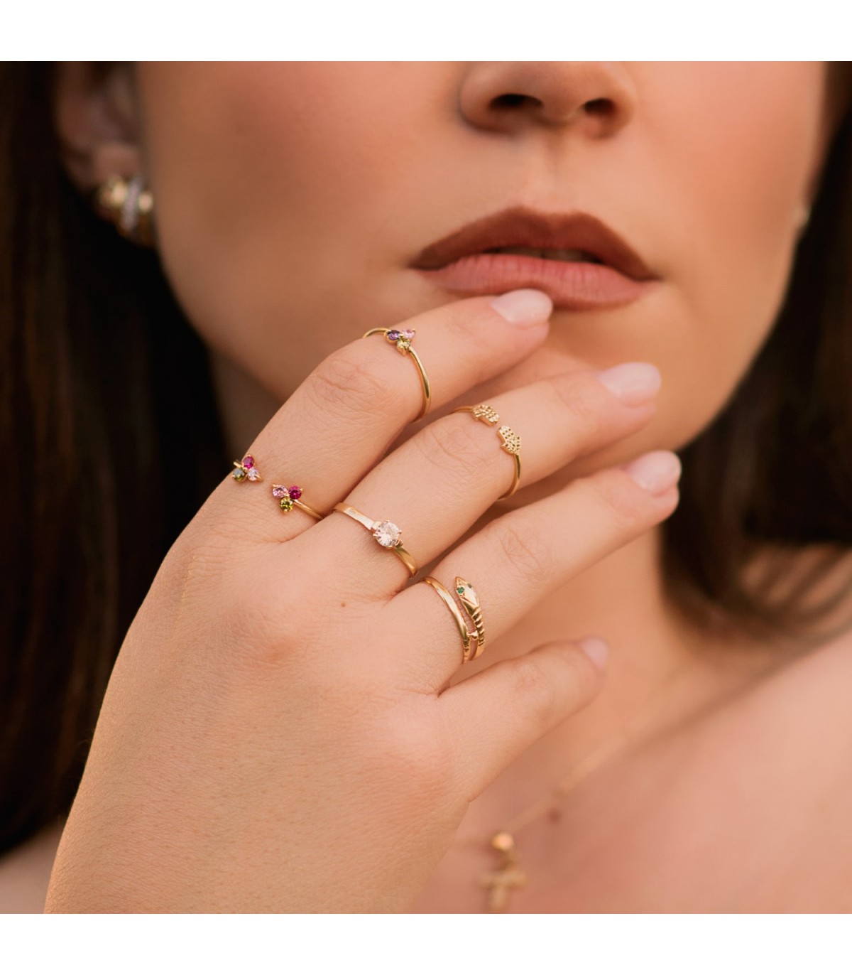 Solitario Mujer Oro amarillo 18k Neptuno, Anillo para pedida Boda