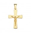 Cruz Cristiana Jesús Oro Amarillo 18K 34mm