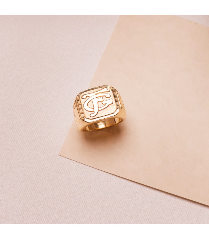 Chevalière homme Or 18K Matias massif