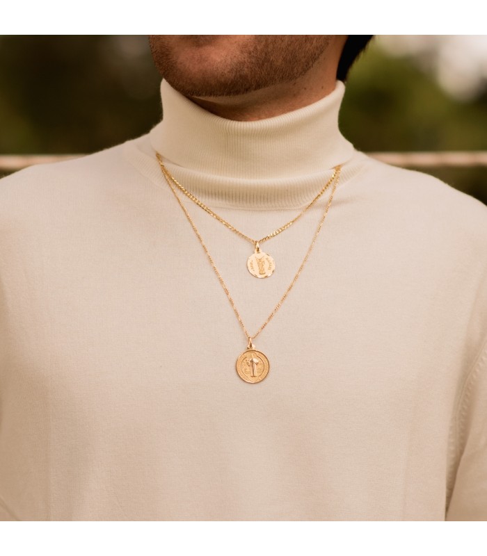 Medaglia San Raffaele Oro 18Kt 20mm