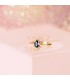 Anillo de pediSaphir Ring mit Diamanten Jasmin 750 Gelbgoldda en oro 18 kilates. Sortija de mujer con diamantes y zafiro.