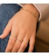 Anillo Meraki Oro Bicolor 18K Círculo - sortijas de mujer