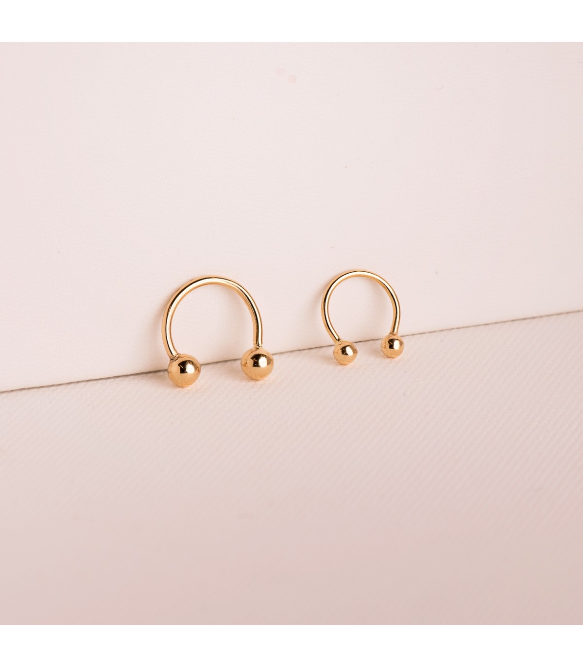 Piercing Septum Bolitas Oro 18K pendiente nariz oreja ombligo labio